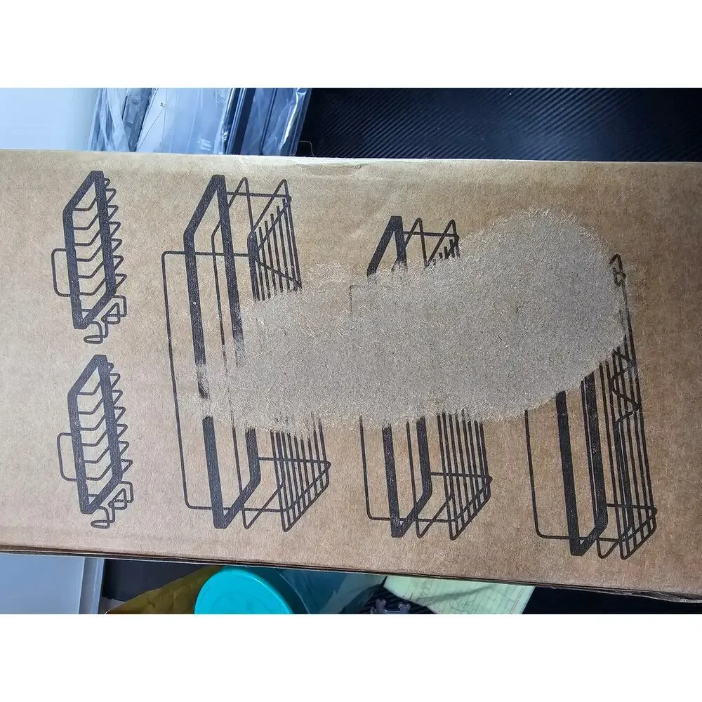 Black wall shower caddy 5 piece set